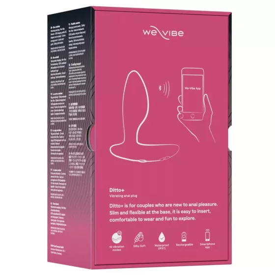 We-Vibe – Ditto+ viselhető okos anál vibrátor távirányítóval (rózsaszín, APP-os)