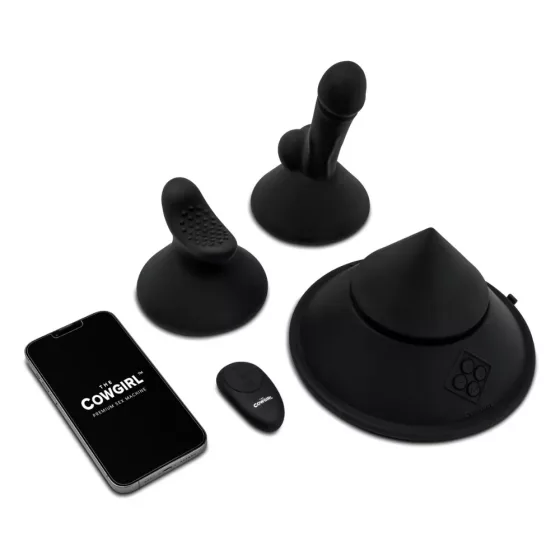 The Cowgirl – Cone okos vibrációs mini szexgép két feltéttel (APP-os)