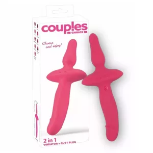 Couples Choice – 2in1 kétvégű vibrátor (rózsaszín)