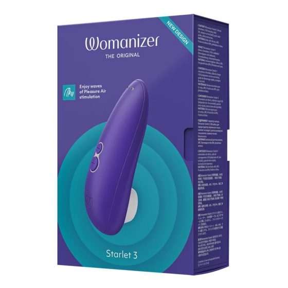 Womanizer Starlet 3 léghullámos, mini csiklóizgató (kék)