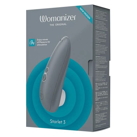 Womanizer Starlet 3 léghullámos, mini csiklóizgató (szürke)