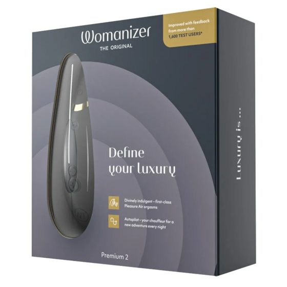 Womanizer Premium 2. léghullámos csiklóizgató (fekete)