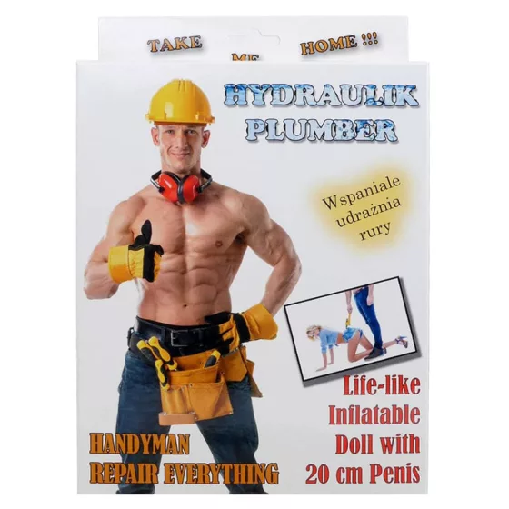Handyman felfújható gumiférfi