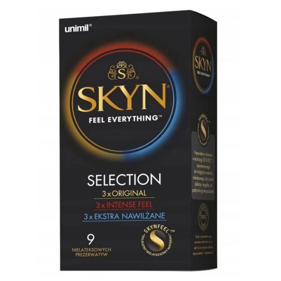 Skyn Selection latexmentes óvszer válogatás (9 db).