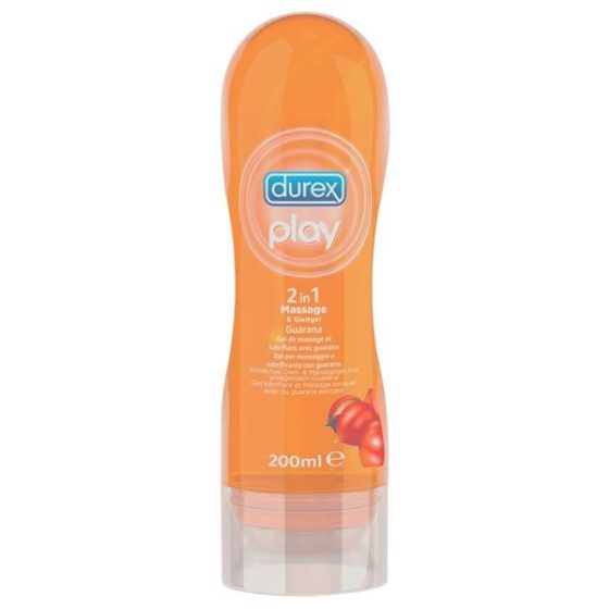 Durex Play 2in1 vízbázisú síkosító, Guarana-val (200 ml)