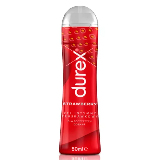 Durex Strawberry vízbázisú síkosító, eper aromával (50 ml)