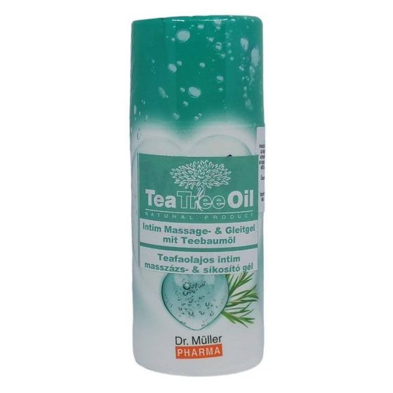 Dr. Müller Teafaolaj intim masszázs és vízbázisú síkosító gél (100 ml) Dr. Müller Teafaolaj intim masszázs és vízbázisú síkosító gél (100 ml)