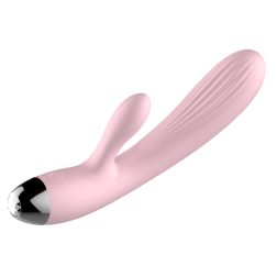   B-Series vibrátor/pulzátor, csiklóizgató ággal, melegítő funkcióval (rózsaszín)