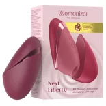   Womanizer – Next Liberty léghullámos csiklóizgató (bordó)