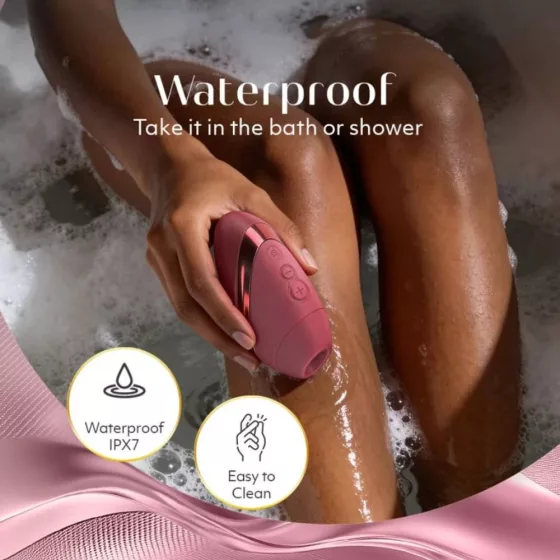 Womanizer – Next Liberty léghullámos csiklóizgató (bordó)