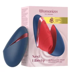   Womanizer – Next Liberty léghullámos csiklóizgató (piros-kék)