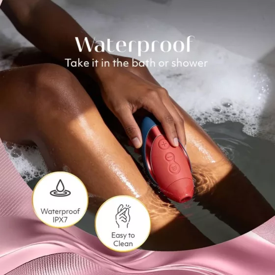 Womanizer – Next Liberty léghullámos csiklóizgató (piros-kék)