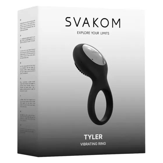 Svakom Tyler vibrációs péniszgyűrű (fekete)