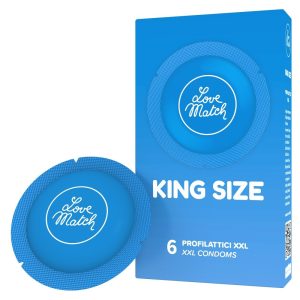 Love Match King Size extra nagy méretű óvszer (6 db)