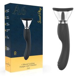   Sweet Play A6 2in1 vibrátor, nyelvecskés izgatóval, szívó funkcióval