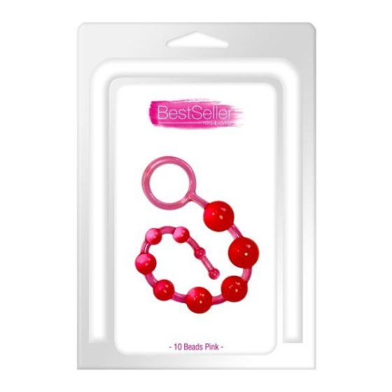 10 Beads anál gyöngysor (rózsaszín)