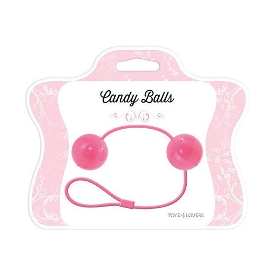 Candy Balls gésagolyó pár, belső ballasztgolyóval (rózsaszín)