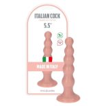   Italian Cock hullámos dildó (5,5" - világos bőrszín)