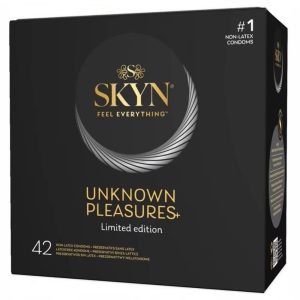 Skyn Unknown Pleasures 42 db latex mentes óvszer, különleges tulajdonságokkal