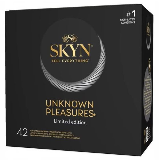 Skyn Unknown Pleasures 42 db latex mentes óvszer, különleges tulajdonságokkal