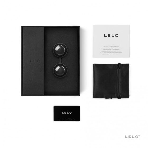 Lelo Luna Beads Noir 2 darab prémium gésagolyó, belső ballasztgolyóval (mini)