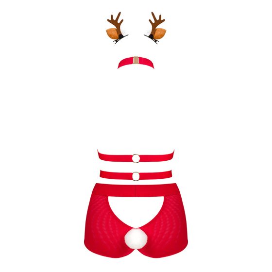 Obsessive Karácsony Ms Reindy pántos, felül nyitott szett
