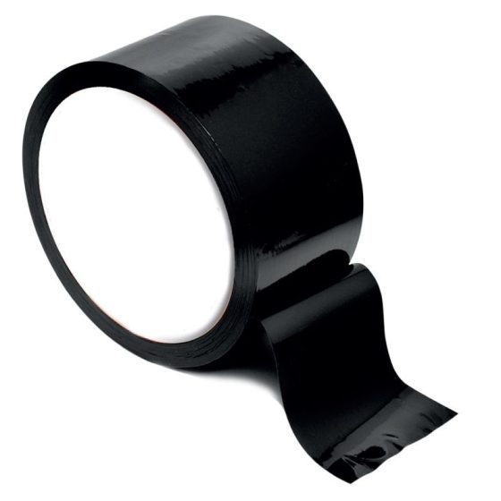 Rimba fekete bondage szalag (fekete - 20 méter)