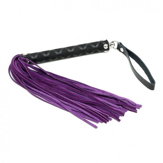 Rimba rövid bőrkorbács, ötvenöt ággal, mintás nyéllel (35 cm) Rimba rövid bőrkorbács, ötvenöt ággal, mintás nyéllel (35 cm)
