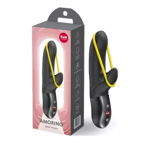 Fun Factory – Amorino vibrátor klitoriszággal (fekete)