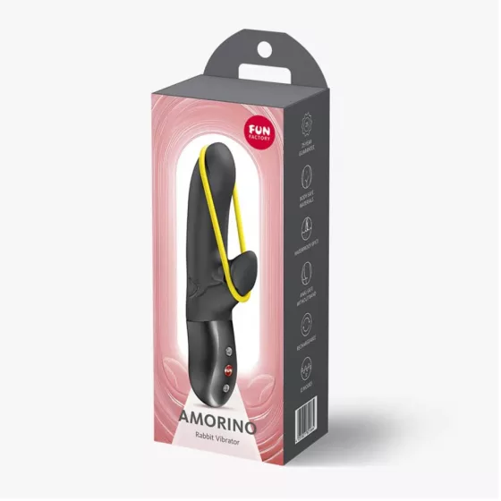 Fun Factory – Amorino vibrátor klitoriszággal (fekete)