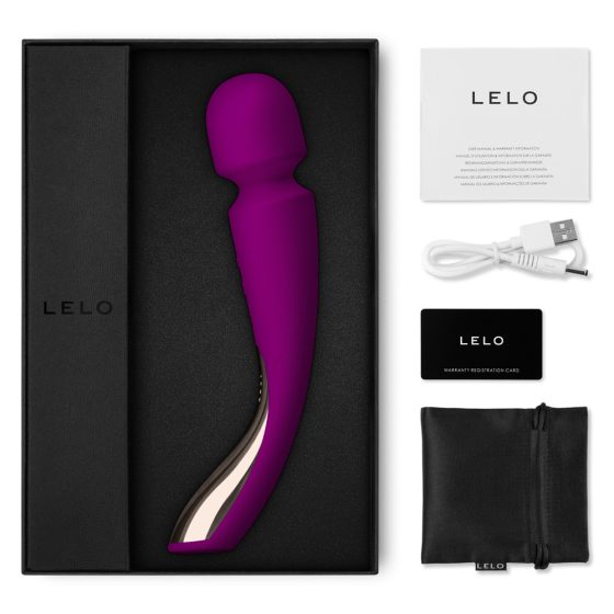 Lelo Smart Wand 2. akkumulátoros masszírozó, közepes méret (mályva)