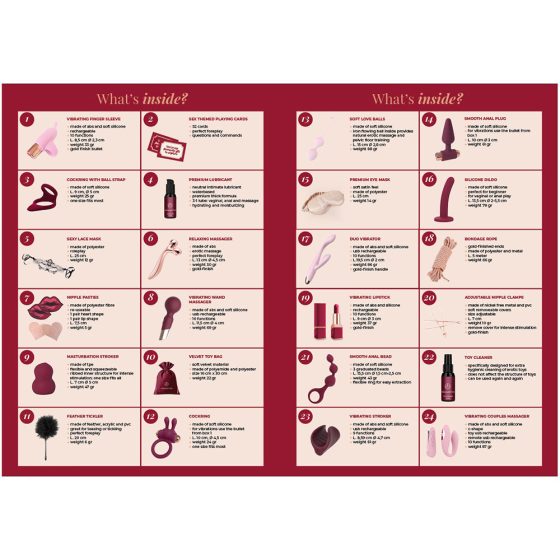 Dream Toys Sexy Calendar - adventi naptár 2025 (24 db-os készlet)