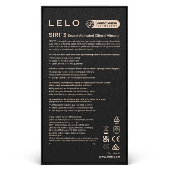 Lelo Siri 3. zenével is vezérelhető vibrátor (zöld) 