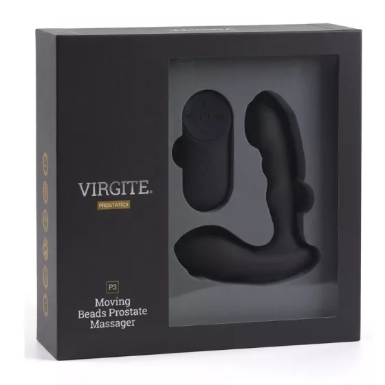 Virgite – P3 távirányítható prosztatavibrátor fejrészében fel-le mozgó stimulálógolyóval, vibrációval