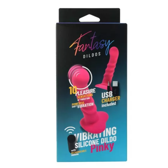 Virgite Fantasy – Pinky tapadótalpas vibrátor távirányítóval (rózsaszín)
