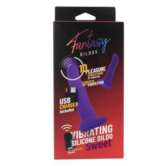 Virgite Fantasy – Sweet tapadótalpas vibrátor távirányítóval (lila)