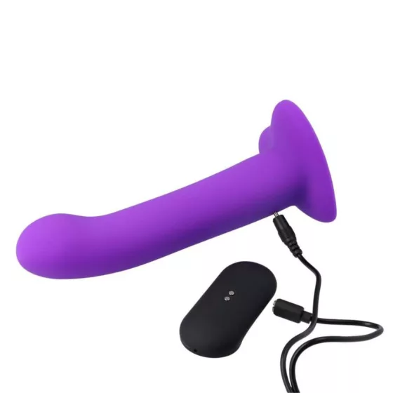 Virgite Fantasy – Cute tapadótalpas vibrátor távirányítóval (lila)