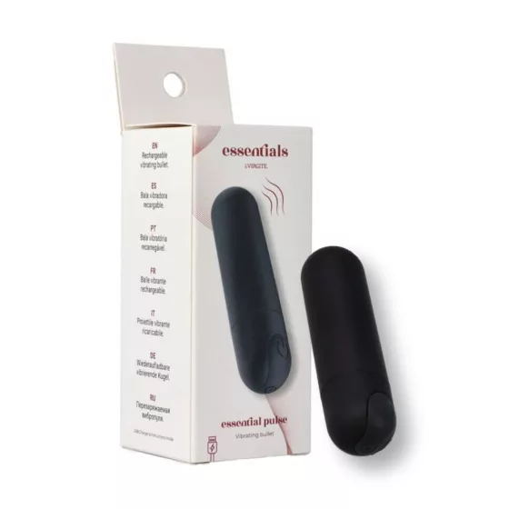 Virgite Essentials – Pulse akkumulátoros minivibrátor (fekete)