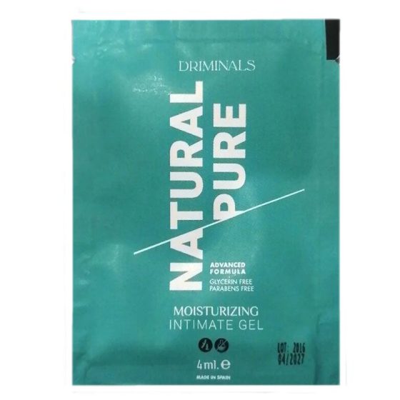 Driminals Natural Pure vízbázisú síkosító (4 ml) Driminals Natural Pure vízbázisú síkosító (4 ml)