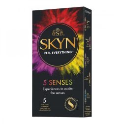 Skyn 5 Senses latex mentes óvszer válogatás (5 db)
