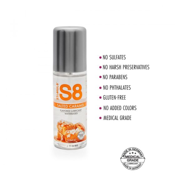 S8 vízbázisú síkosító, sóskaramell aromával (125 ml)