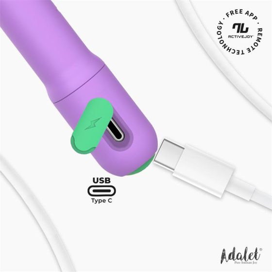 Adalet Gently okos G-pont vibrátor (mályva) (APP-os)