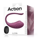 Action – Luvia távirányítható vibrációs tojás (bordó)