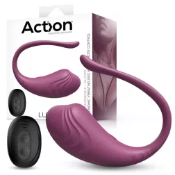 Action – Luvia távirányítható vibrációs tojás (bordó)