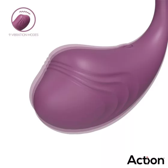 Action – Luvia távirányítható vibrációs tojás (bordó)