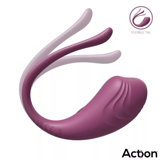 Action – Luvia távirányítható vibrációs tojás (bordó)