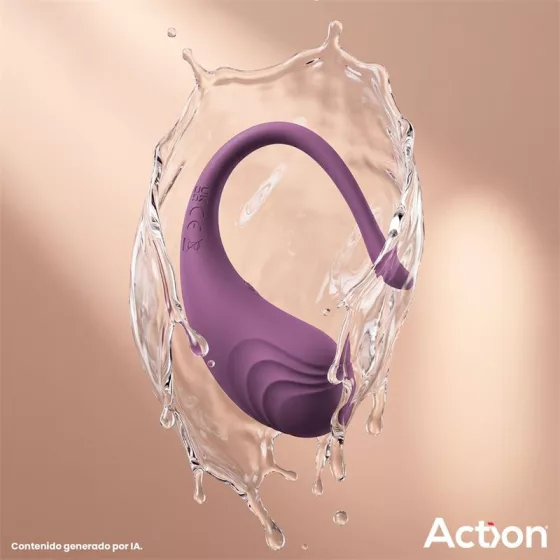 Action – Luvia távirányítható vibrációs tojás (bordó)