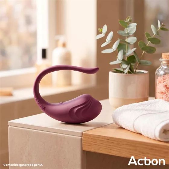 Action – Luvia távirányítható vibrációs tojás (bordó)