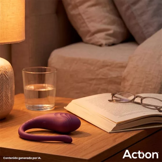 Action – Luvia távirányítható vibrációs tojás (bordó)