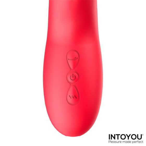 IntoYou Grant vibrátor mozgó szárrésszel, nyelvecskés csiklóizgatóval (pink)
